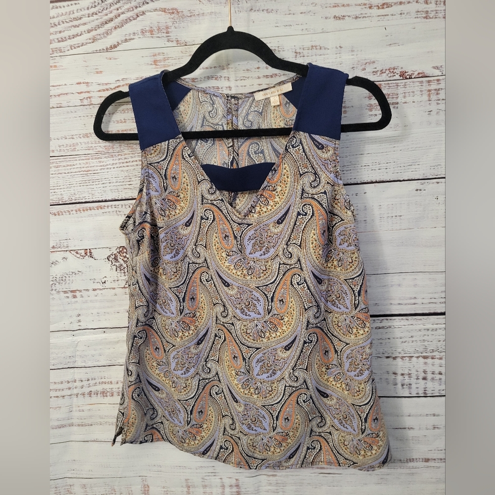 Skys are Blue XS Sleveless Blouse
